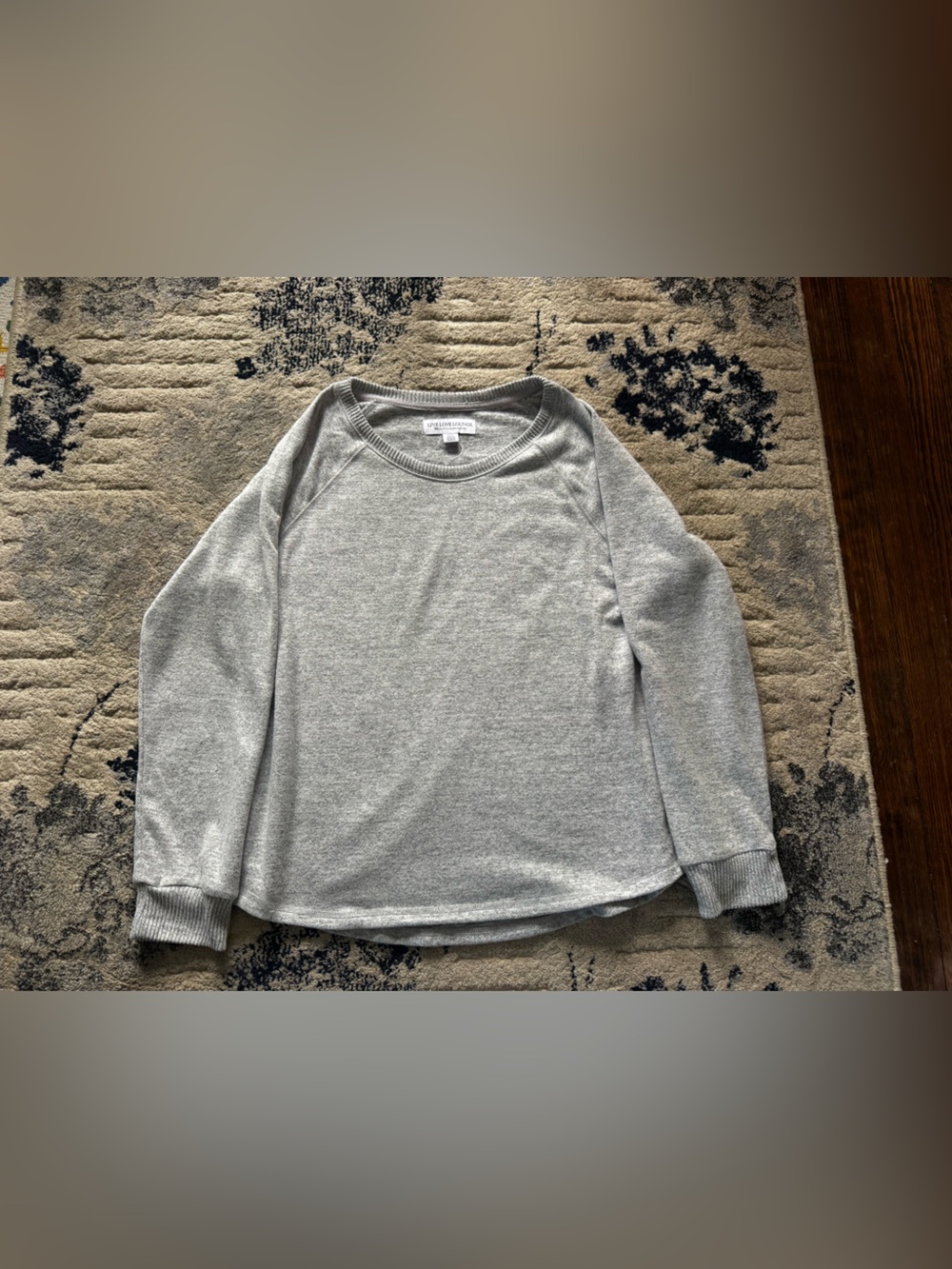 Karen Neuburger Women’s Heather Gray Crewneck Sweater